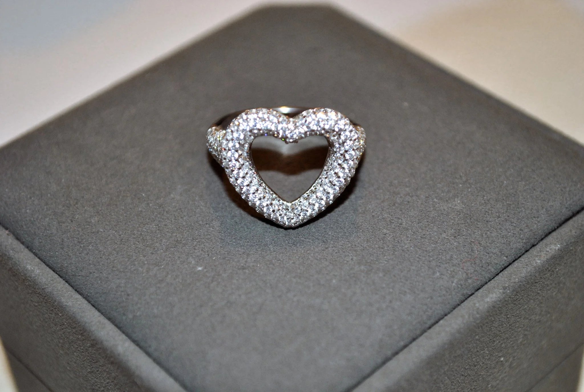 Iced Heart Ring