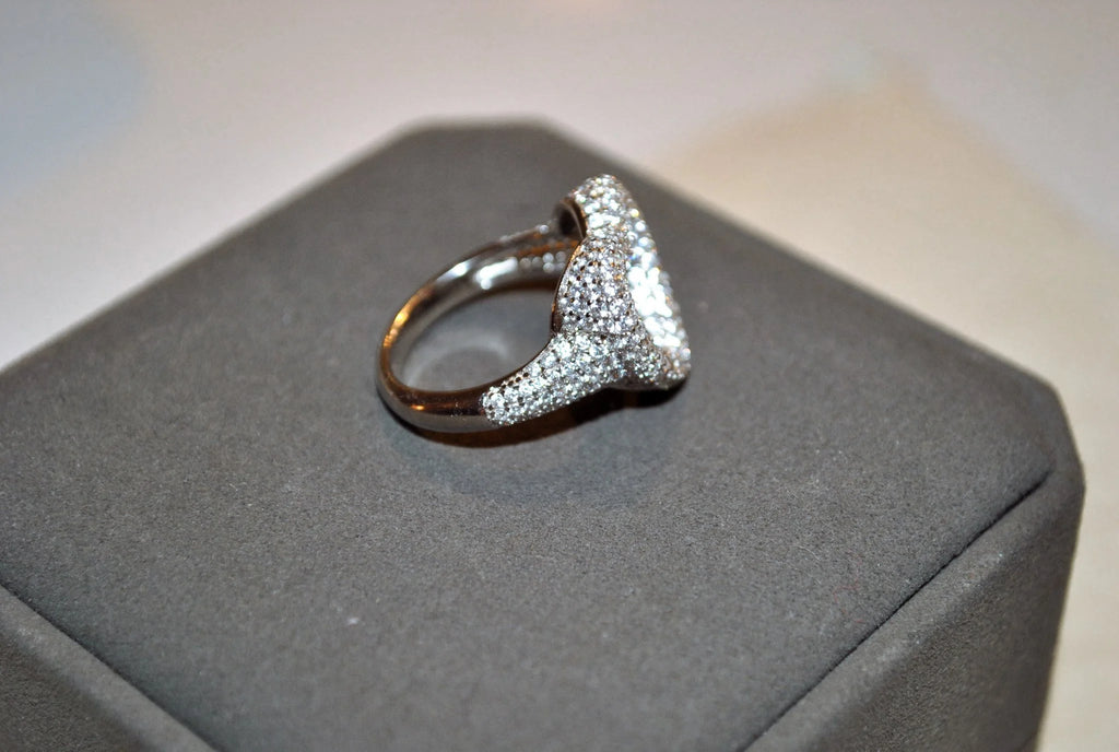 Iced Heart Ring