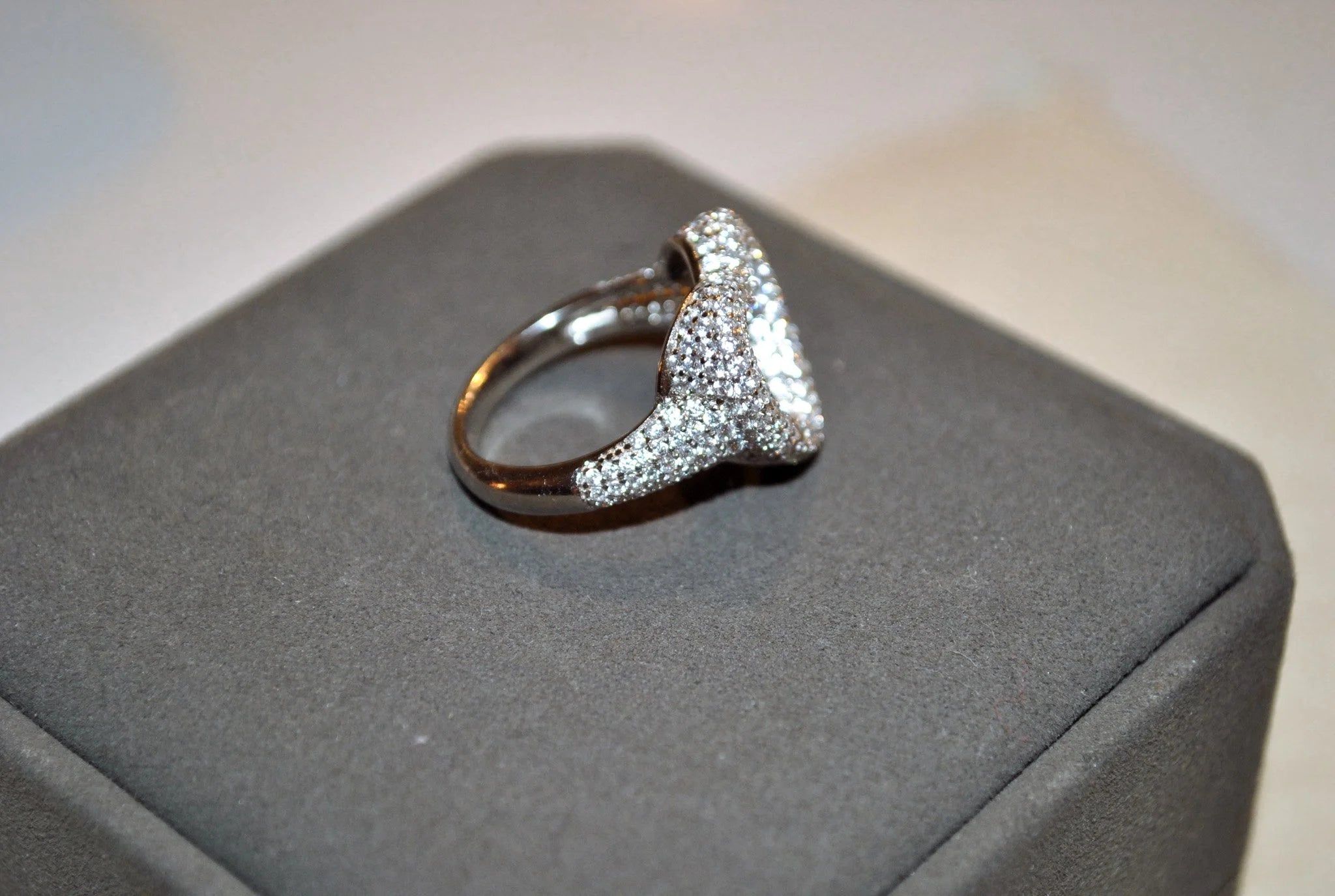 Iced Heart Ring
