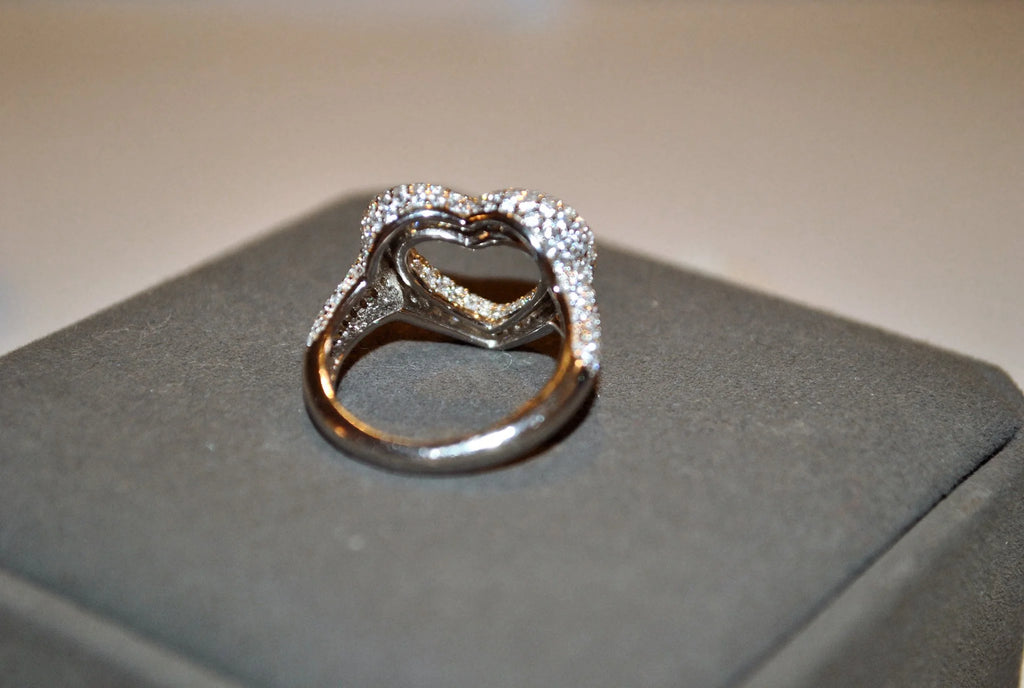 Iced Heart Ring