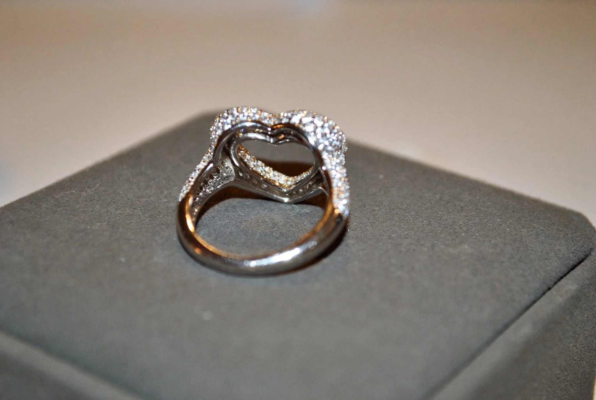Iced Heart Ring
