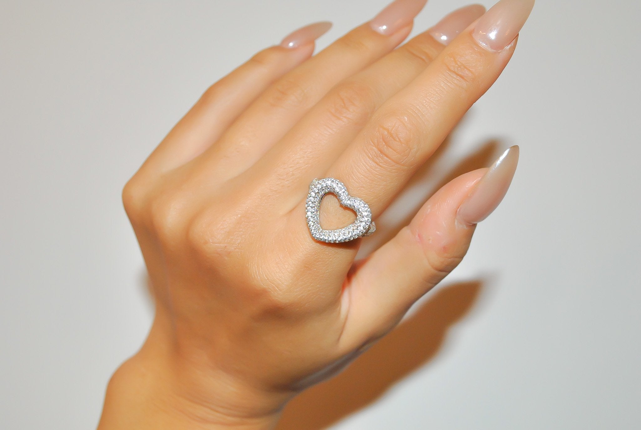 Iced Heart Ring