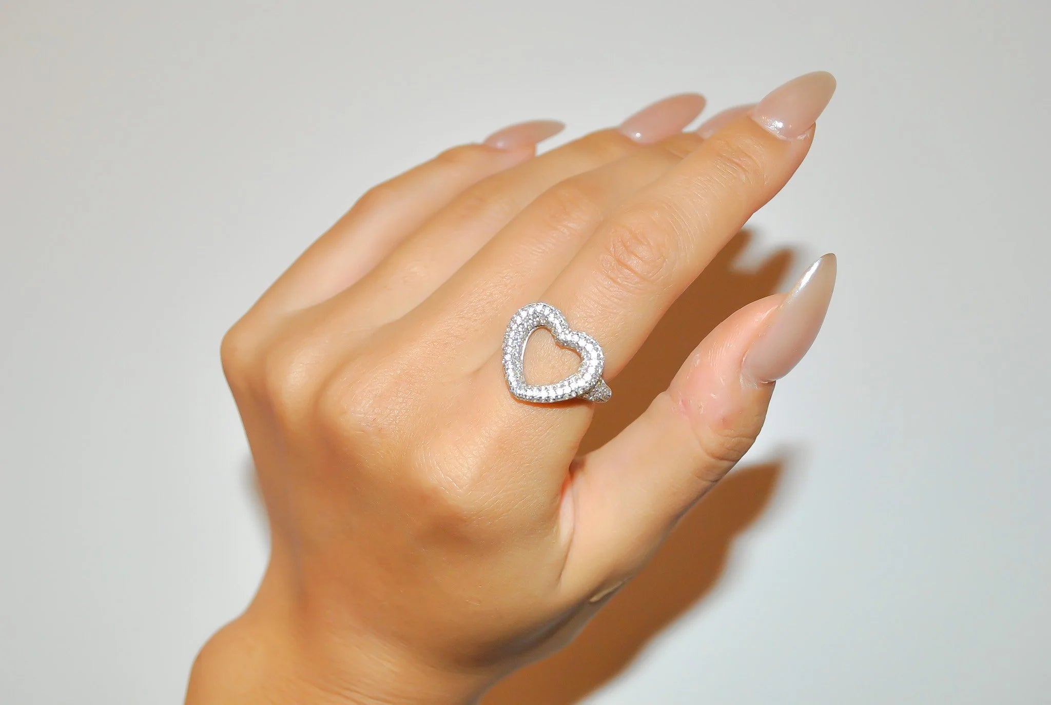 Iced Heart Ring