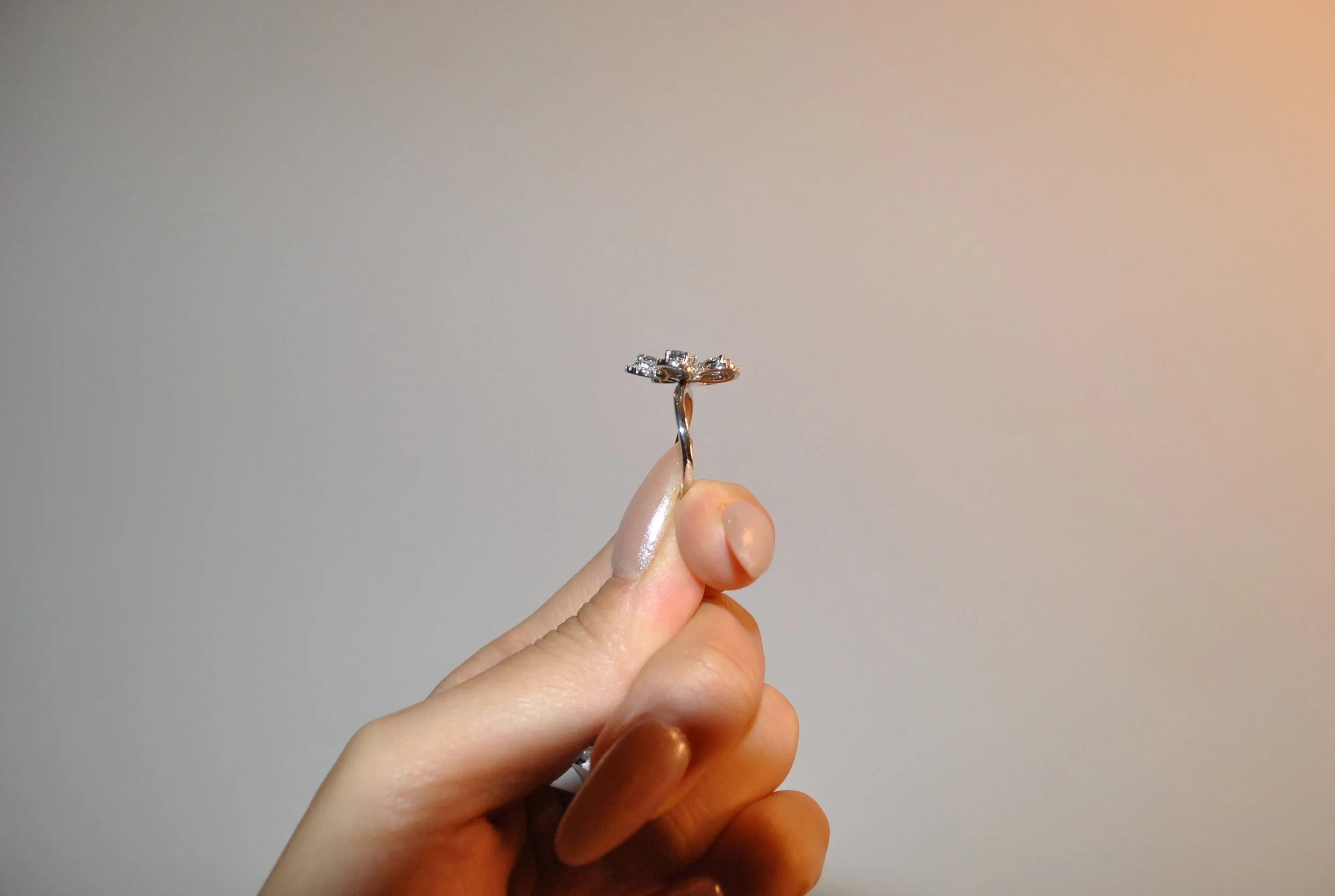 Baby Green Flower Design Ring