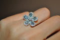 Baby Green Flower Design Ring