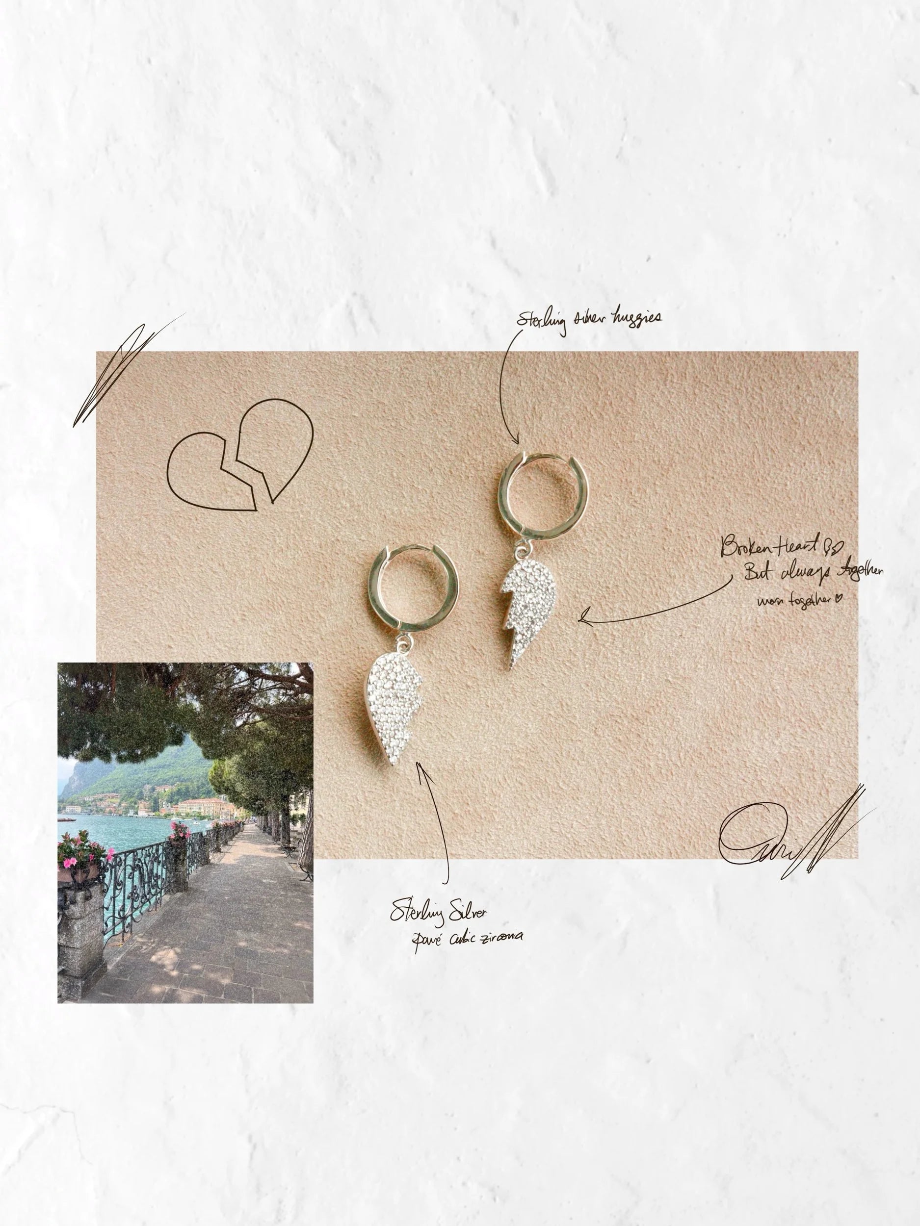 No. 11: Broken Together Heart Huggies
