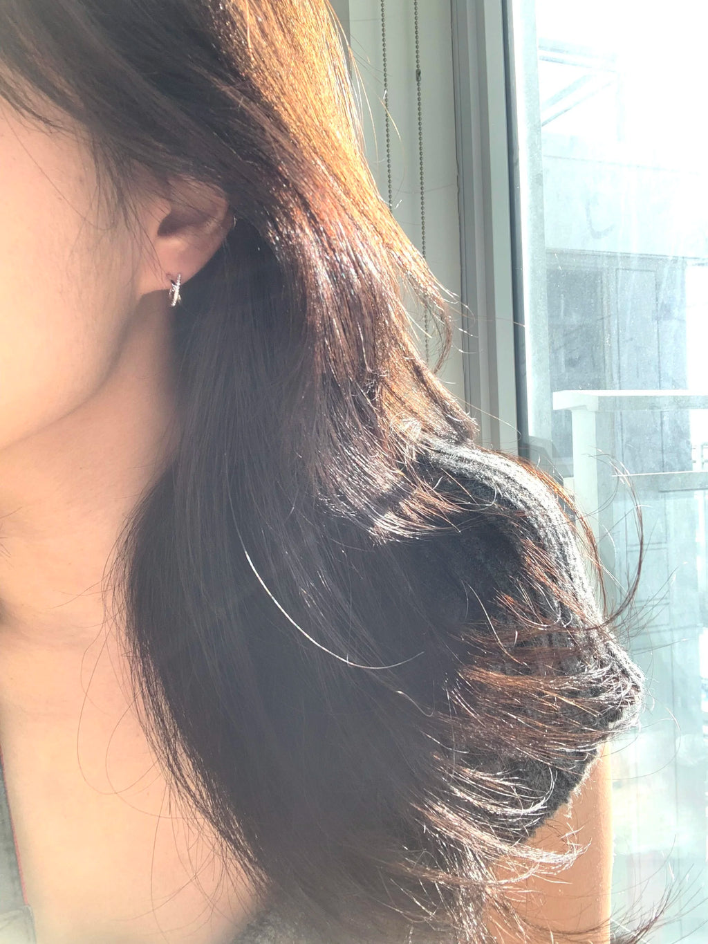 X Half Hoop Earrings