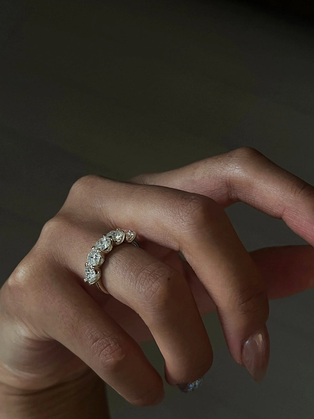 Chunky Five Stone Ring