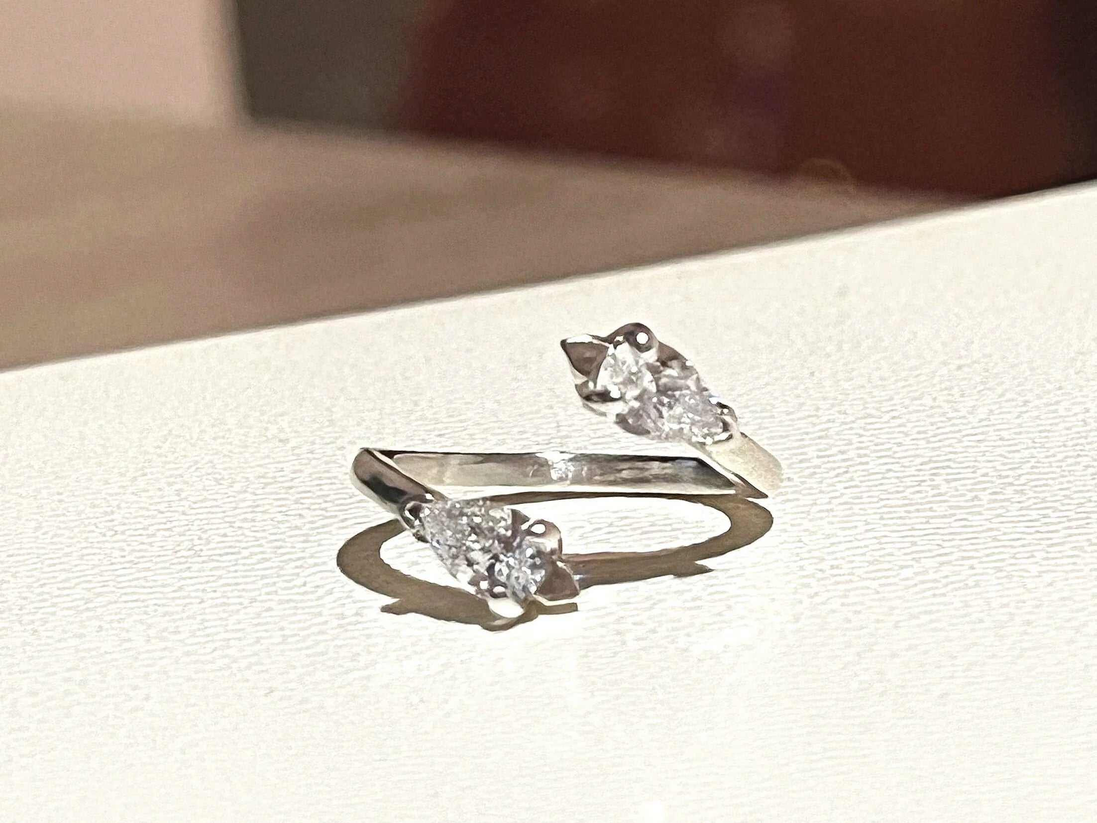 Pear Bypass Ring