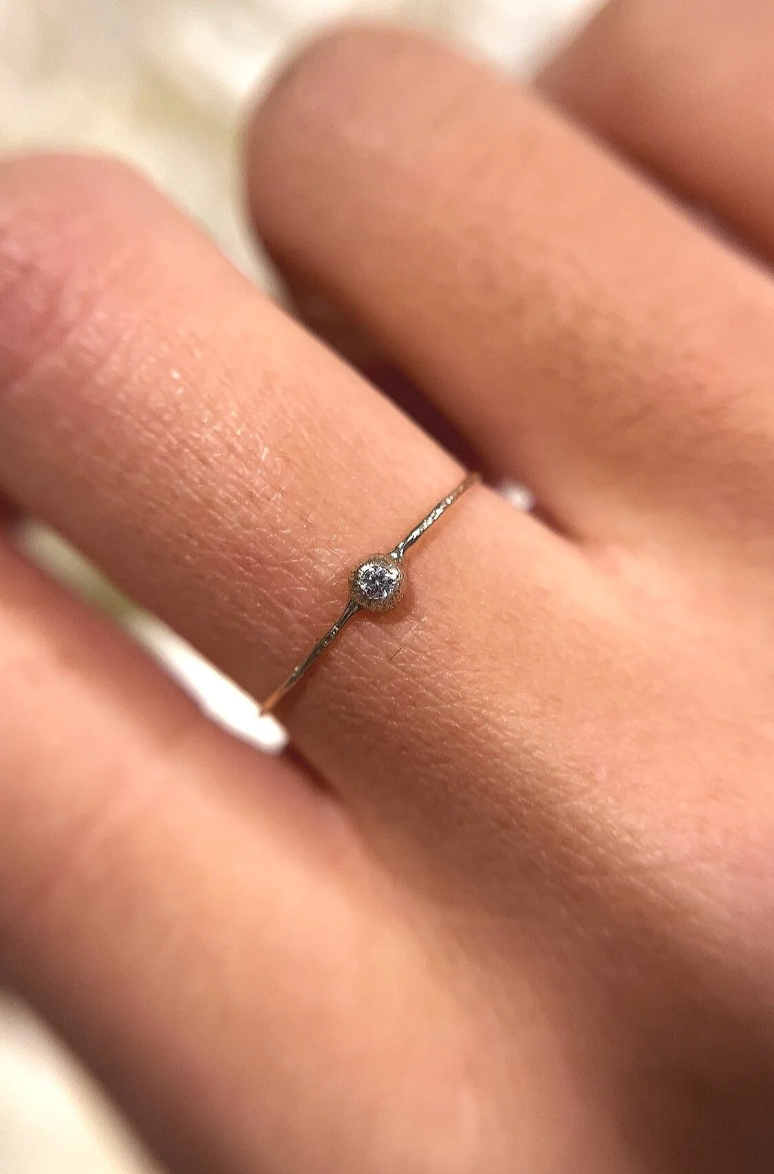 Cosmic Thin Line Ring