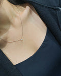 Faceted Multi-Metal Chain with Mini Pearl Necklace