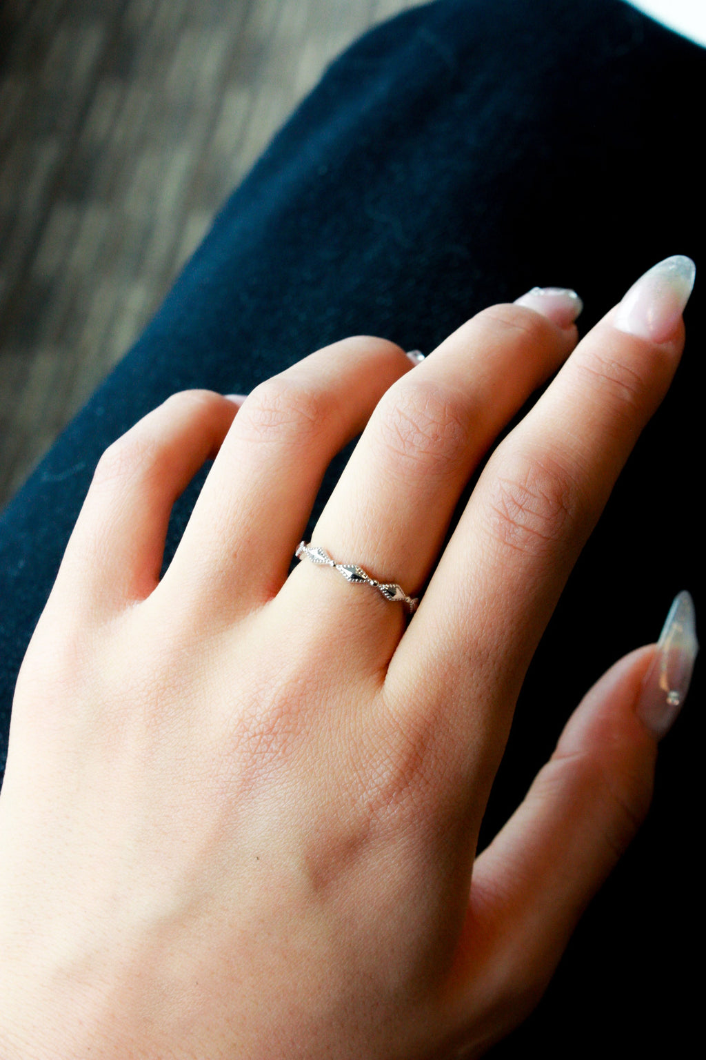 Milgrain Marquise Band Ring