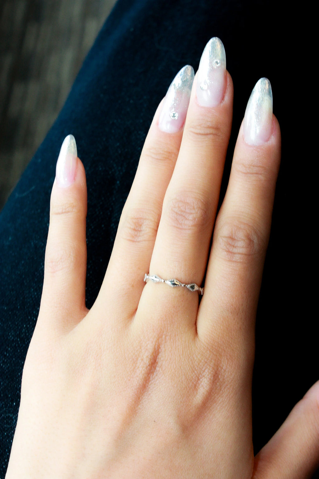Milgrain Marquise Band Ring