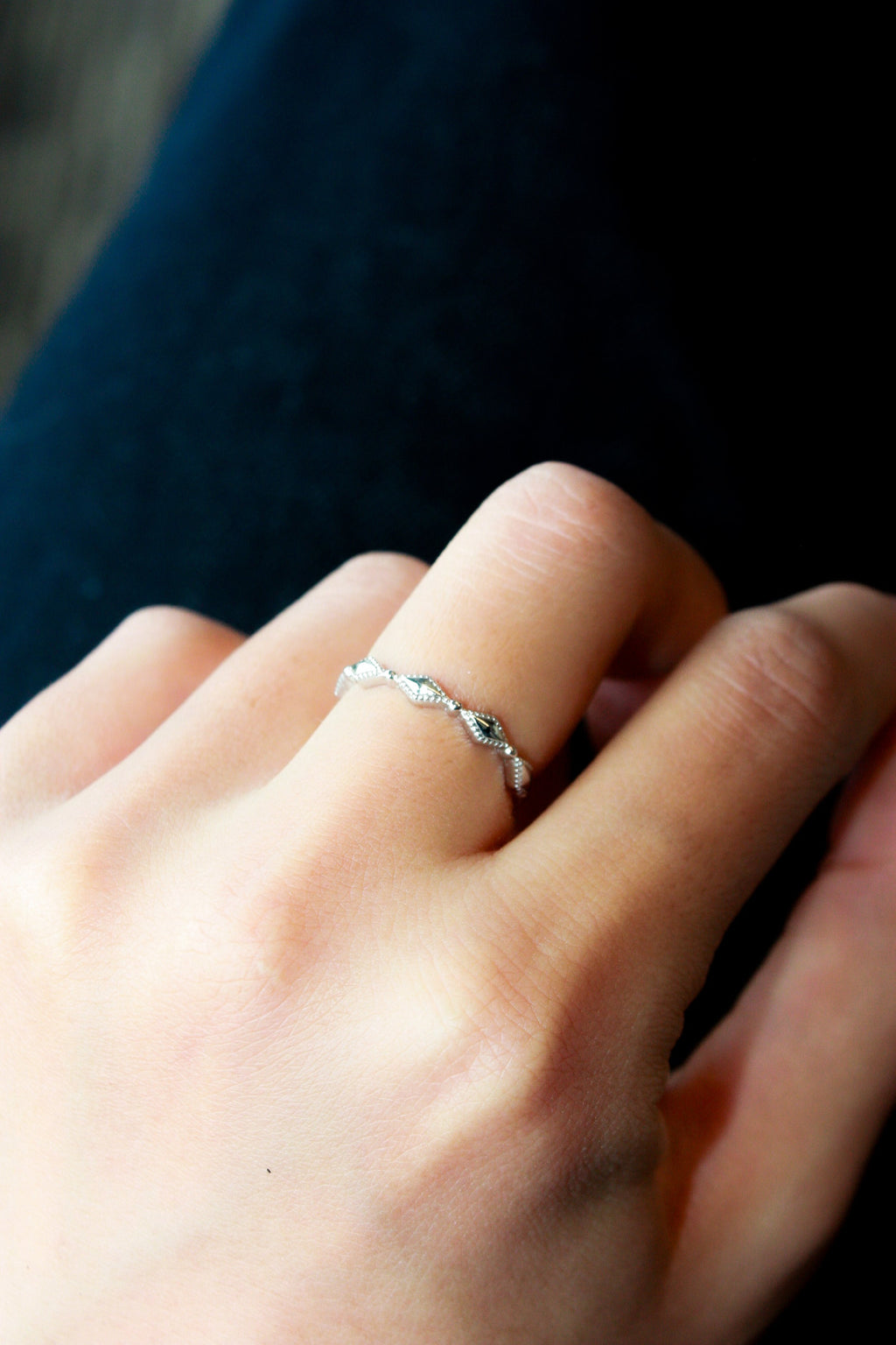 Milgrain Marquise Band Ring