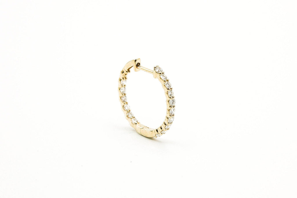 Infinity Diamond Hoops