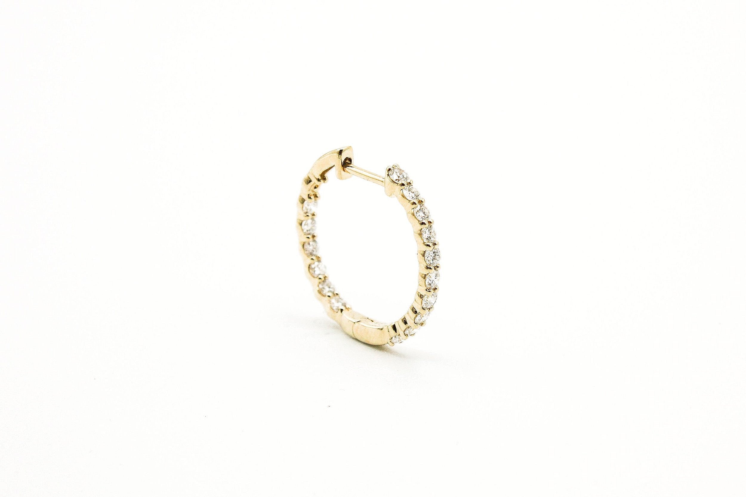 Infinity Diamond Hoops