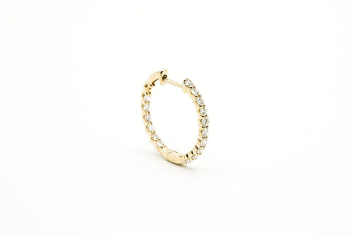 Infinity Diamond Hoops
