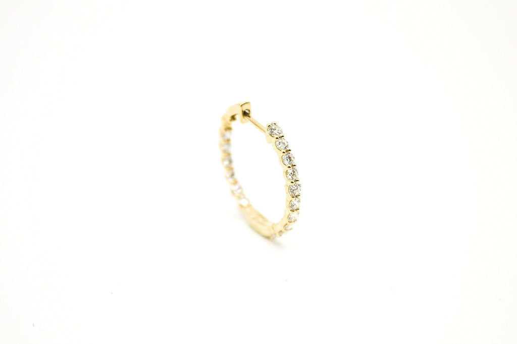 Infinity Diamond Hoops
