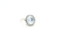 Moonstone Halo Ring