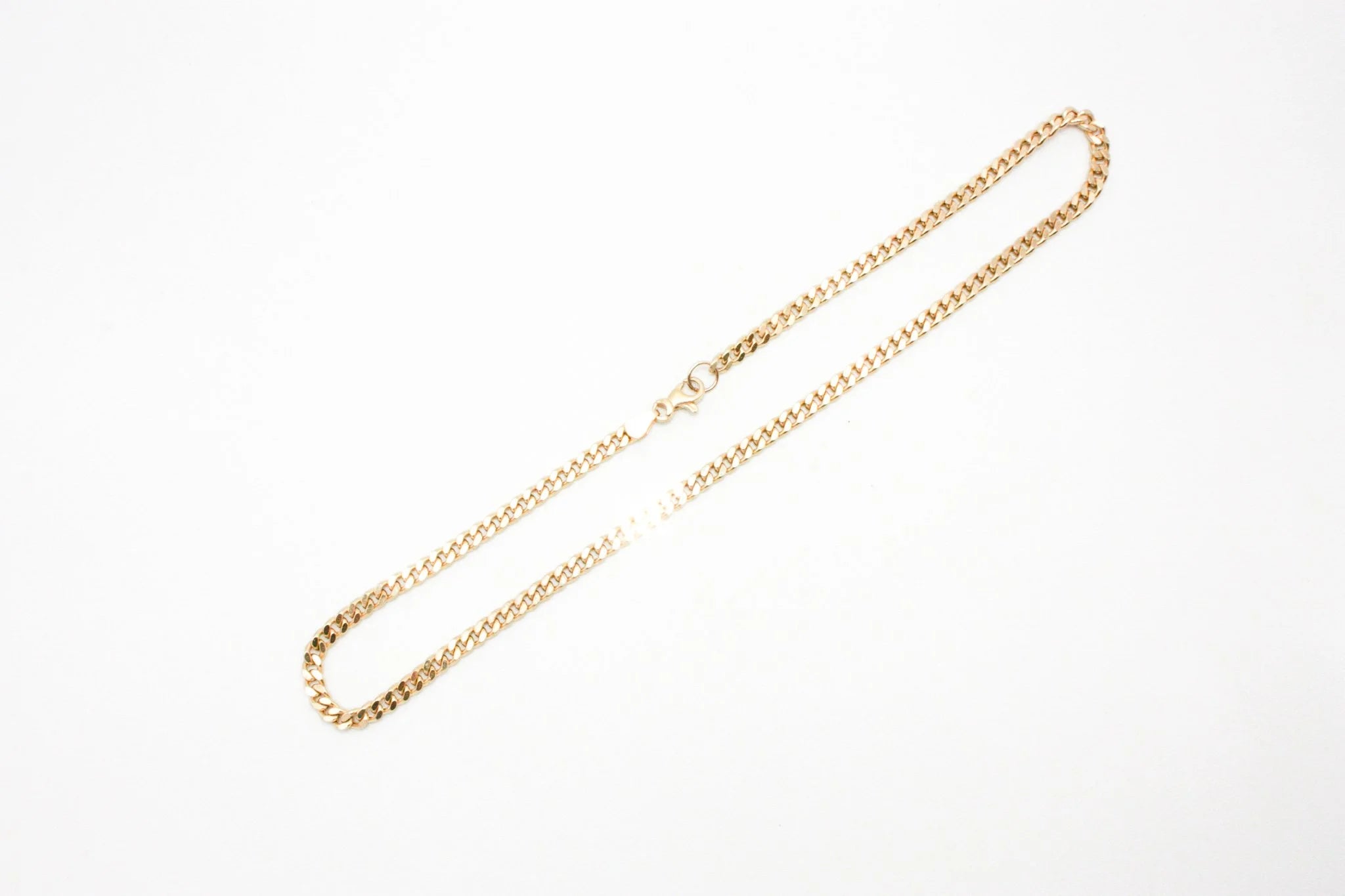 Faceted Curb Chain Necklace