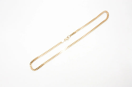 Faceted Curb Chain Necklace