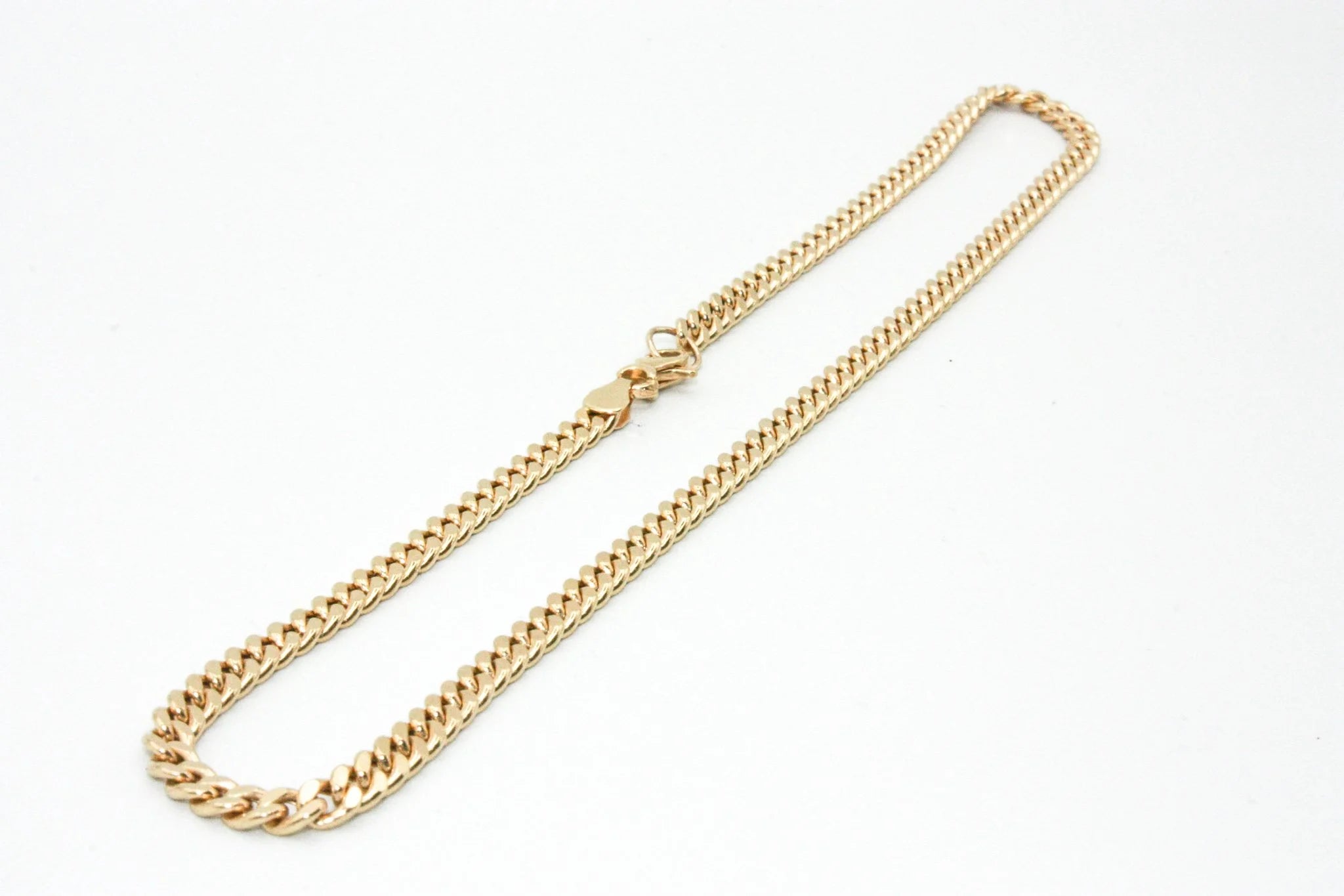 Faceted Curb Chain Necklace