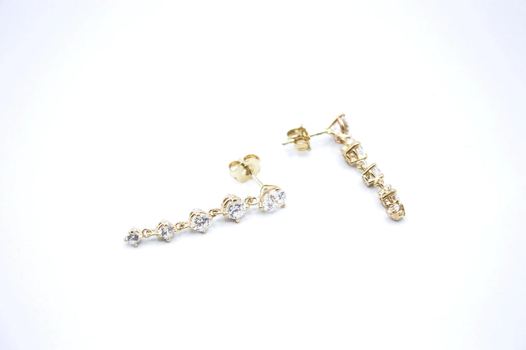 Diamond Droplet Earrings