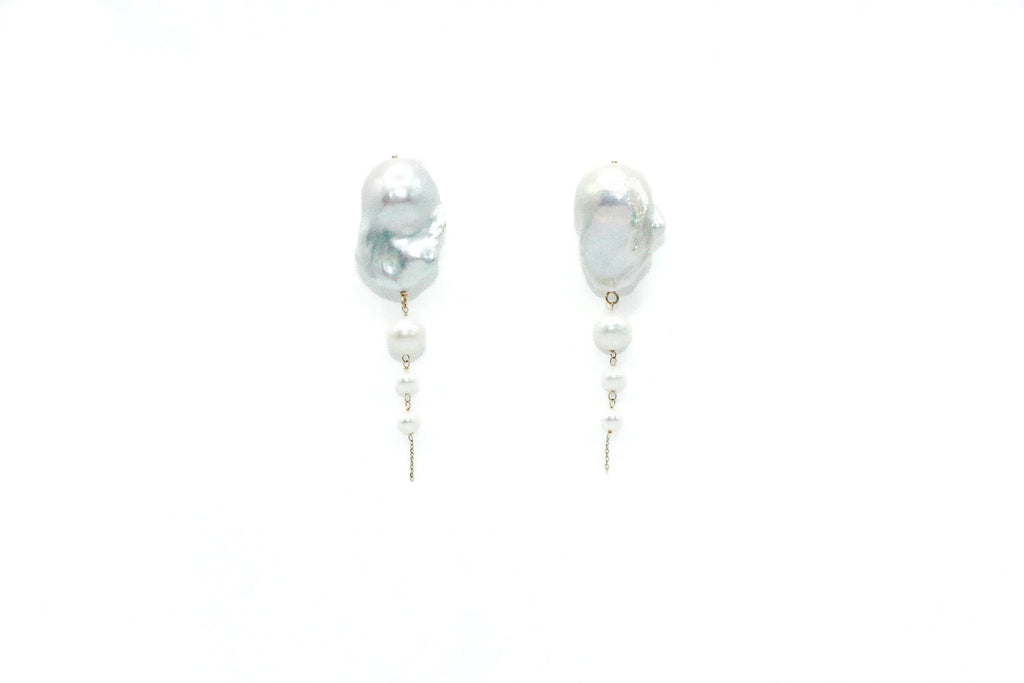 Baroque Pear Drop Earrings