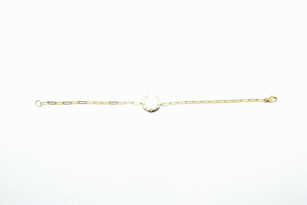Crescent Clip Chain Bracelet