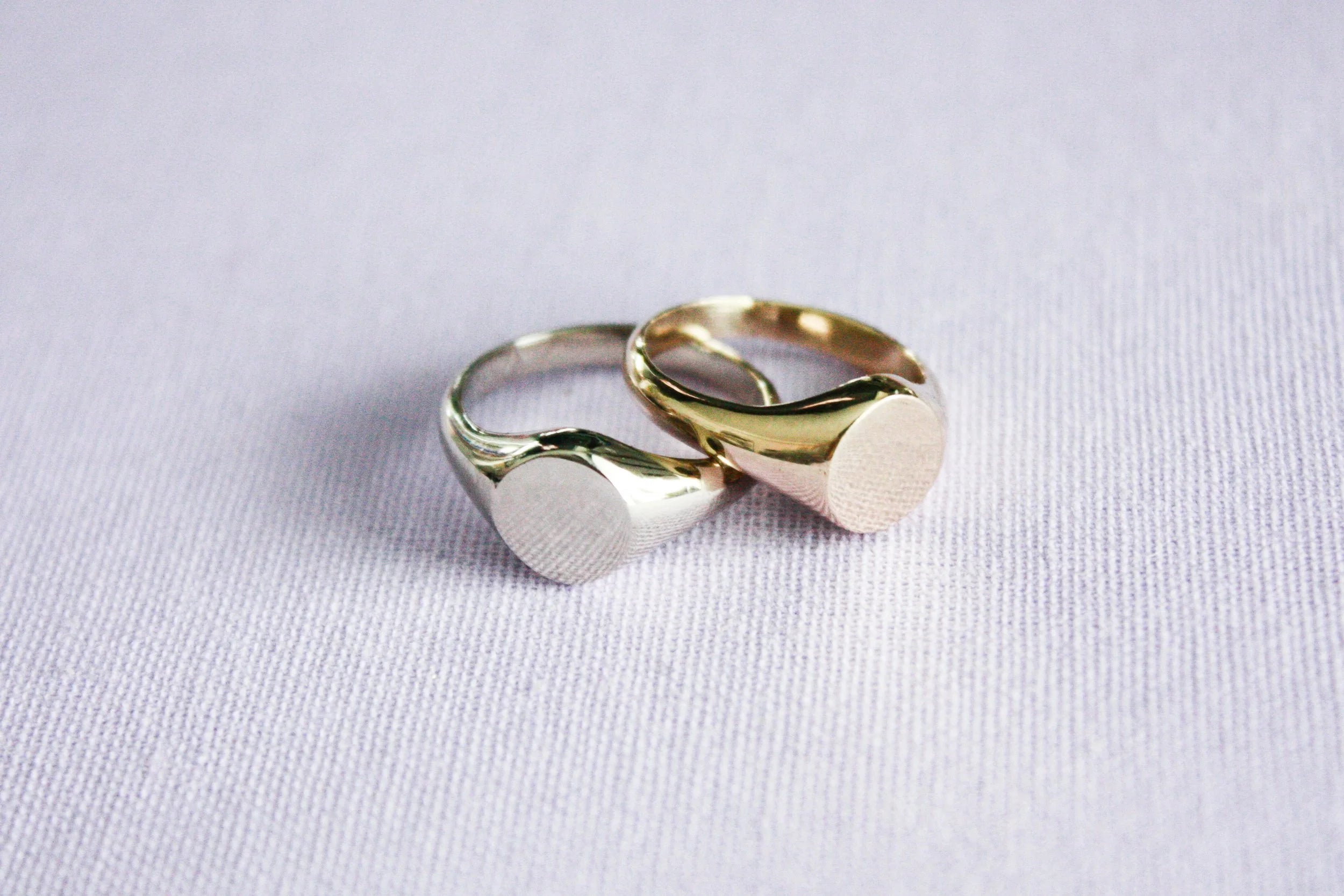 Initial Signet Pinky Ring (Gold)