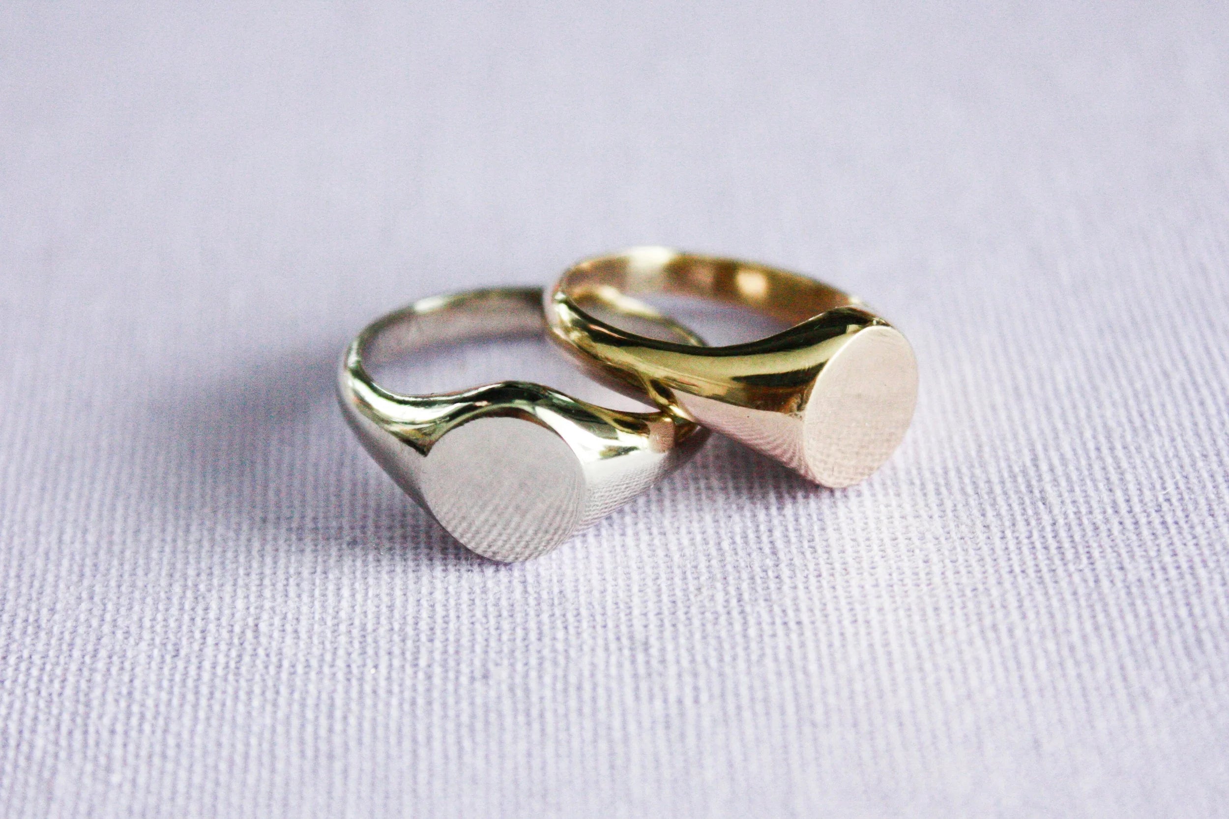 Initial Signet Pinky Ring (Silver)