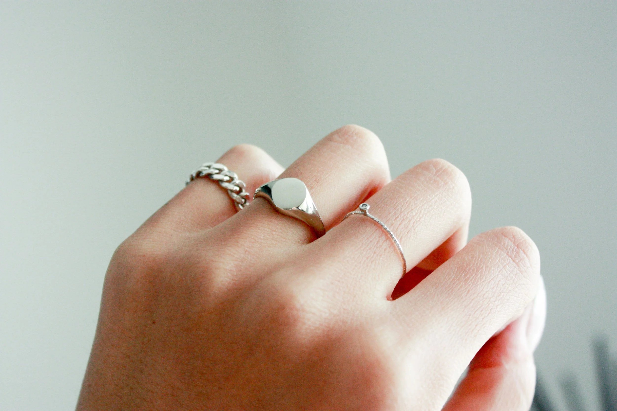 Initial Signet Pinky Ring (Gold)