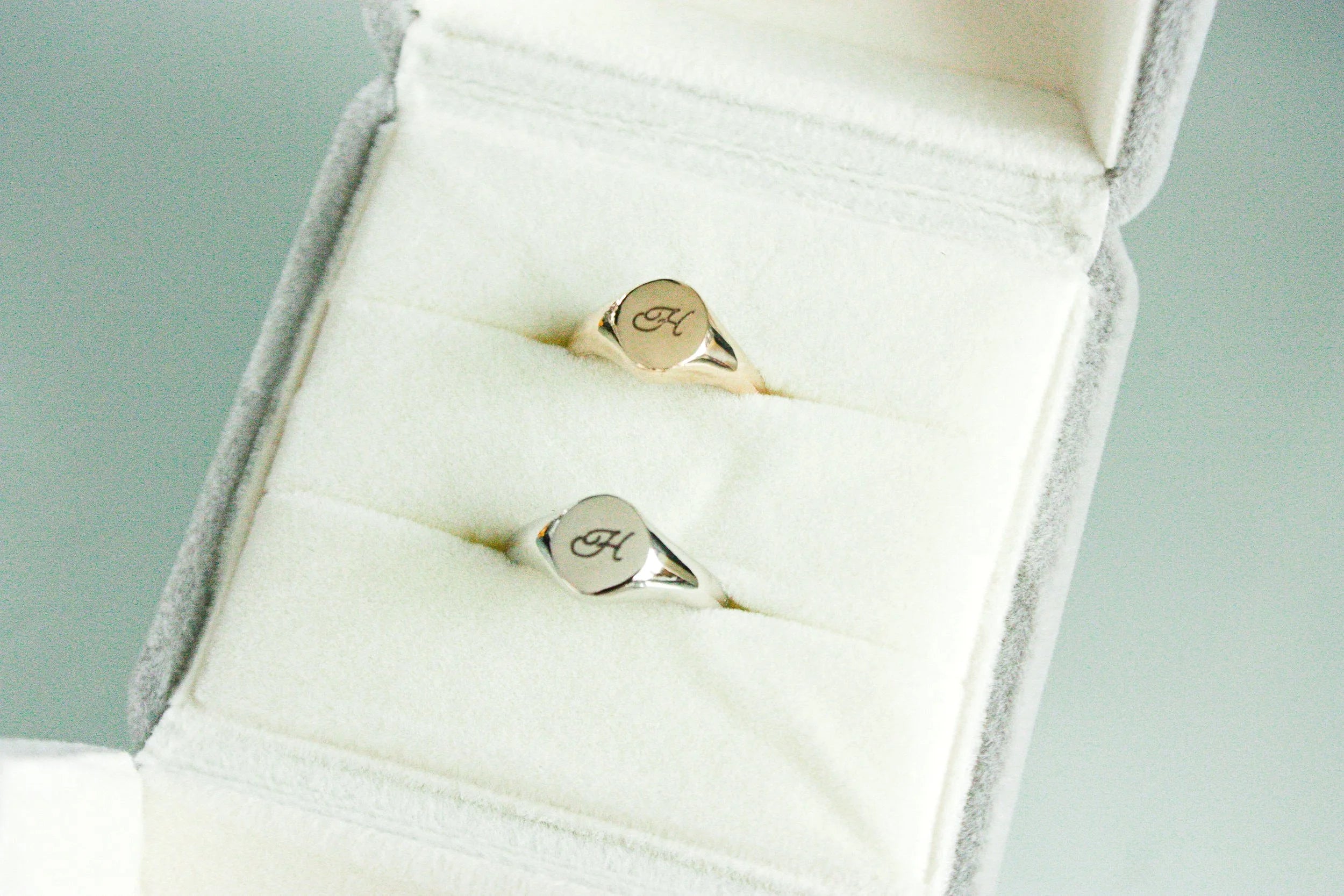 Initial Signet Pinky Ring (Gold)