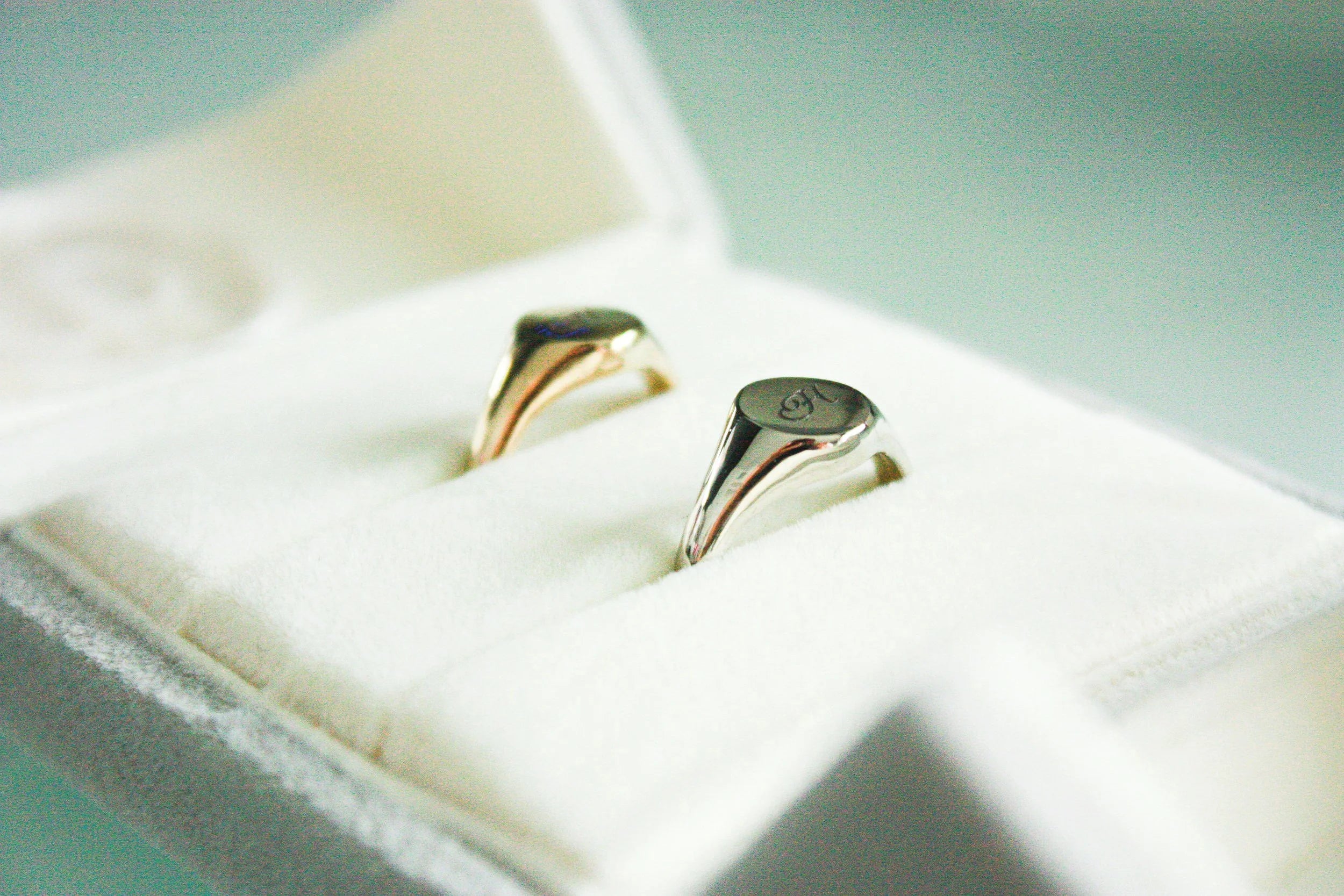 Initial Signet Pinky Ring (Silver)