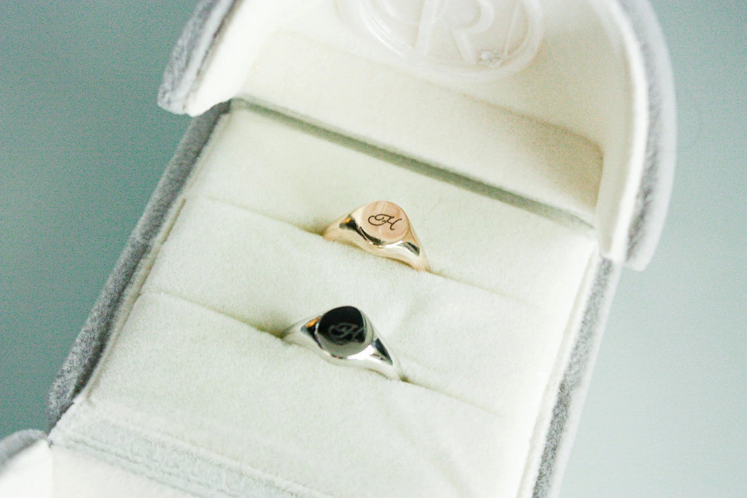 Initial Signet Pinky Ring (Silver)