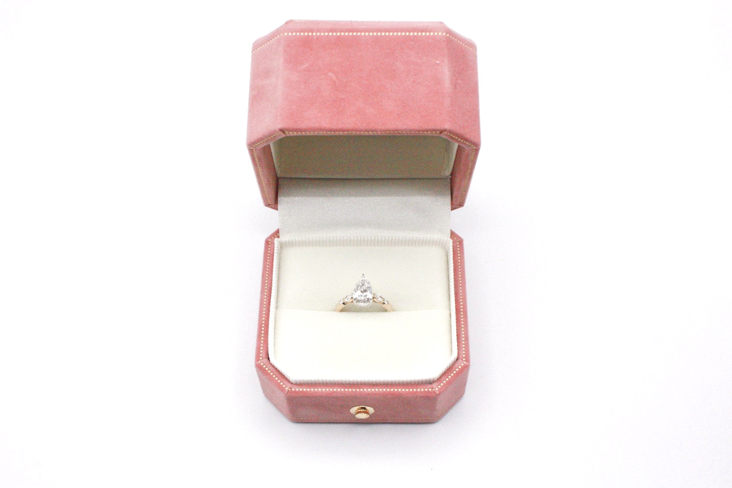 Pear Center Engagement Ring