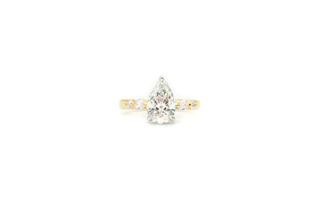 Pear Center Engagement Ring