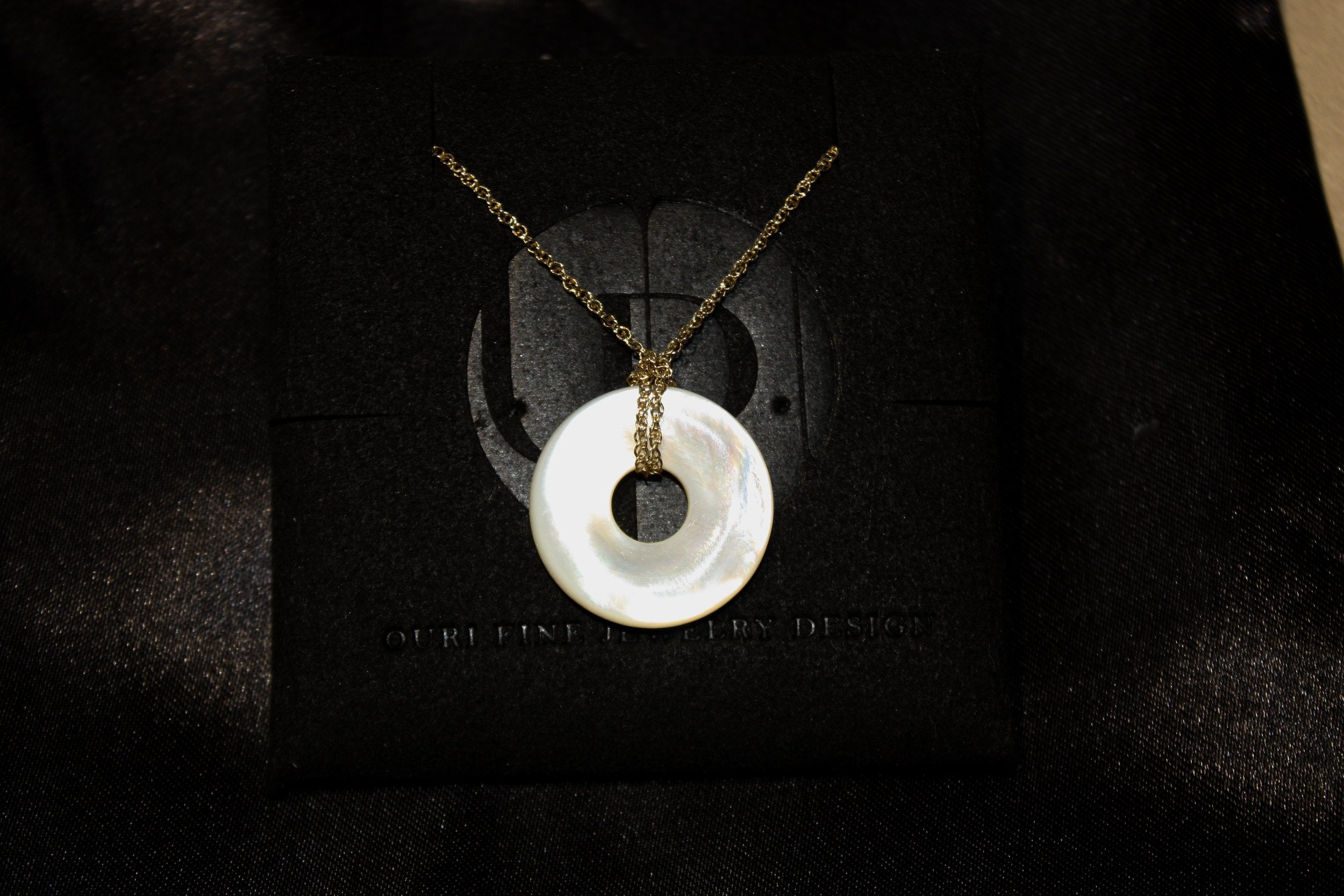 Circle of Life Mother of Pearl Pendant Necklace