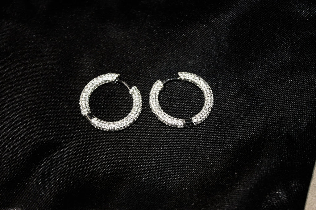 Medium Iced Hoops