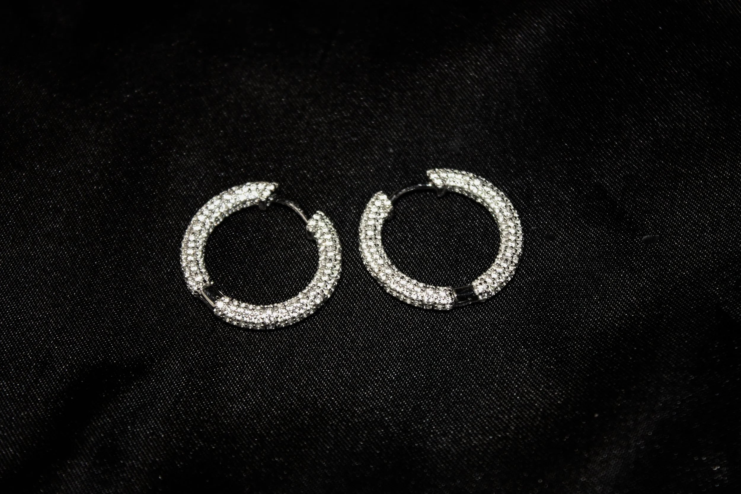 Medium Iced Hoops