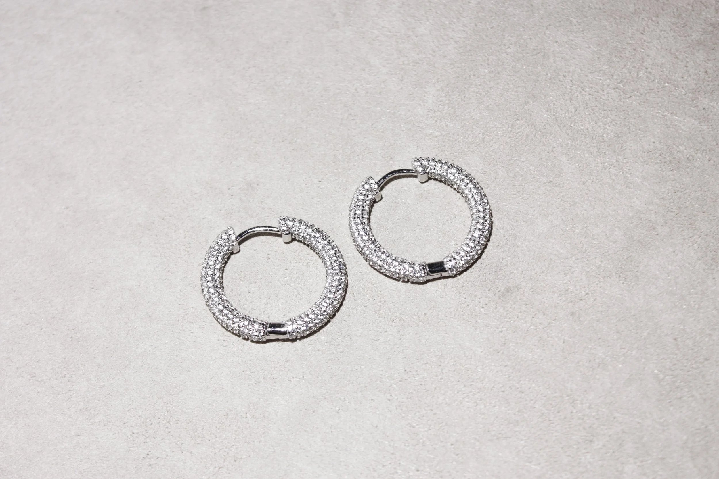 Medium Iced Hoops