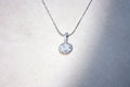 Oval Moissanite Pendant Necklace
