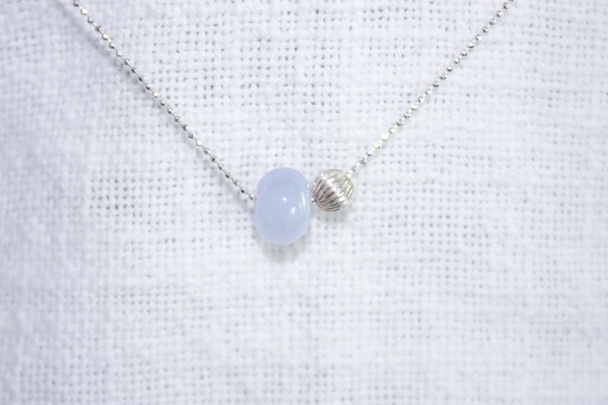 Toi et Moi Lavender Jade Bead Necklace