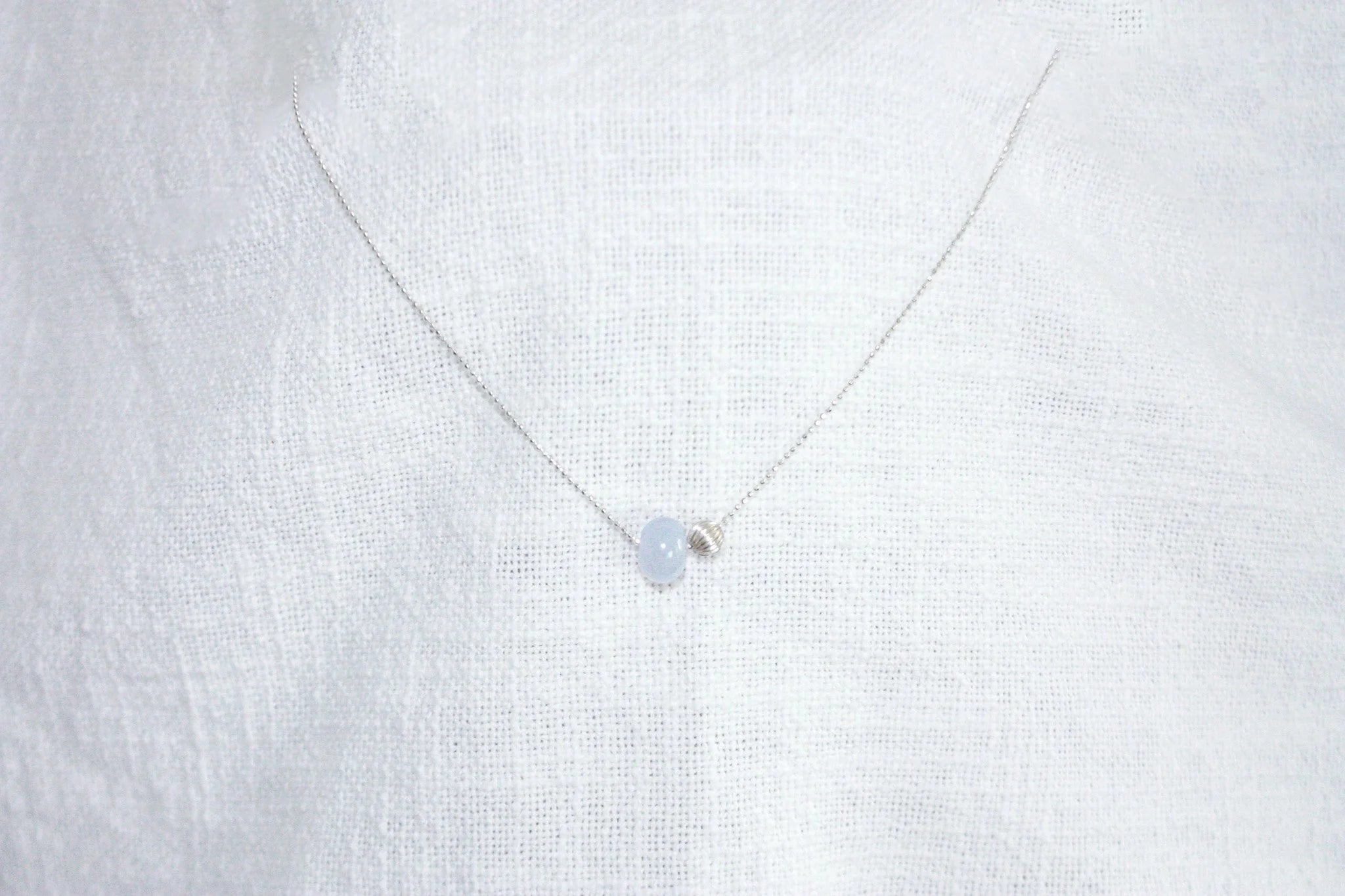 Toi et Moi Lavender Jade Bead Necklace