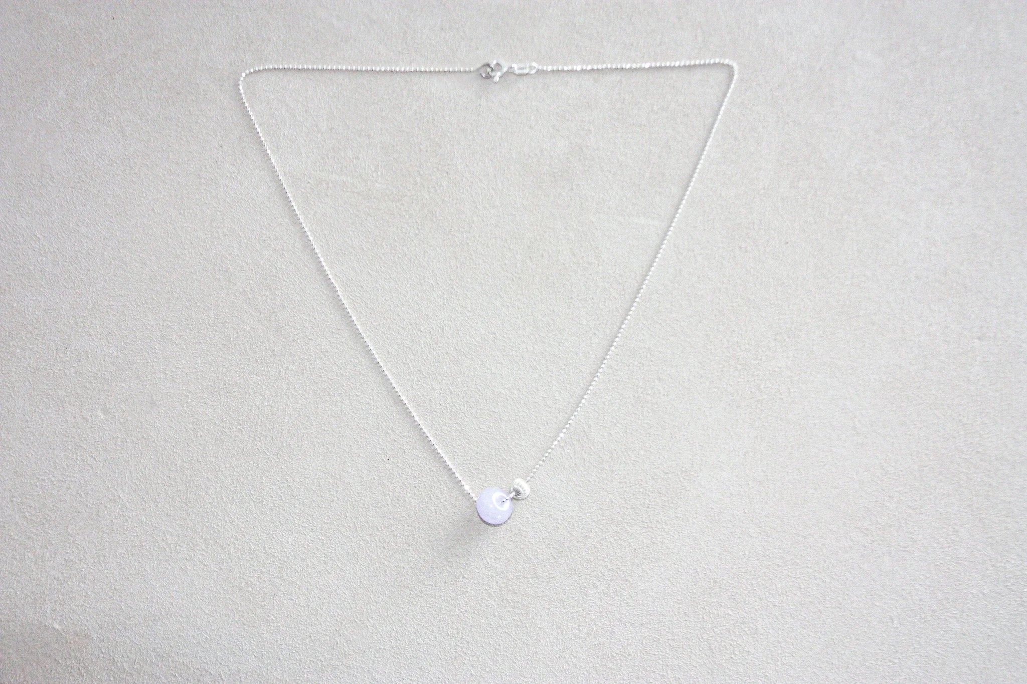 Toi et Moi Lavender Jade Bead Necklace
