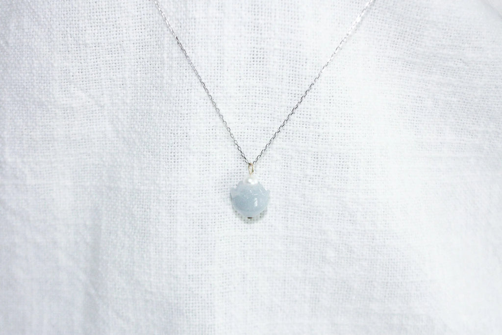 Lotus Jade with Pearl Necklace
