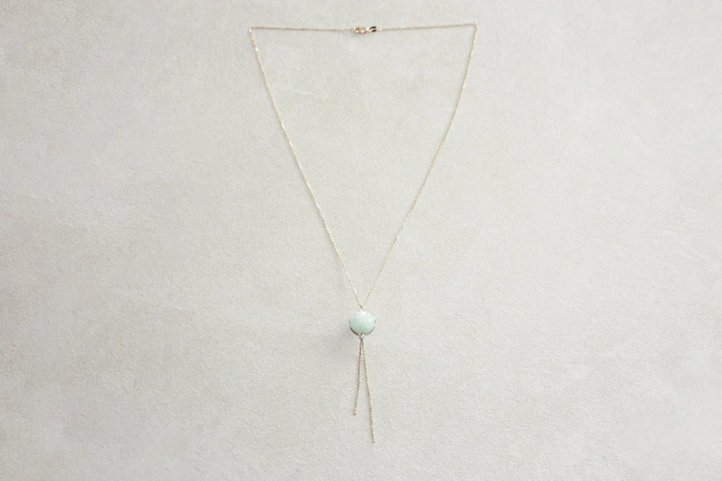 Lotus Jade Chain Necklace