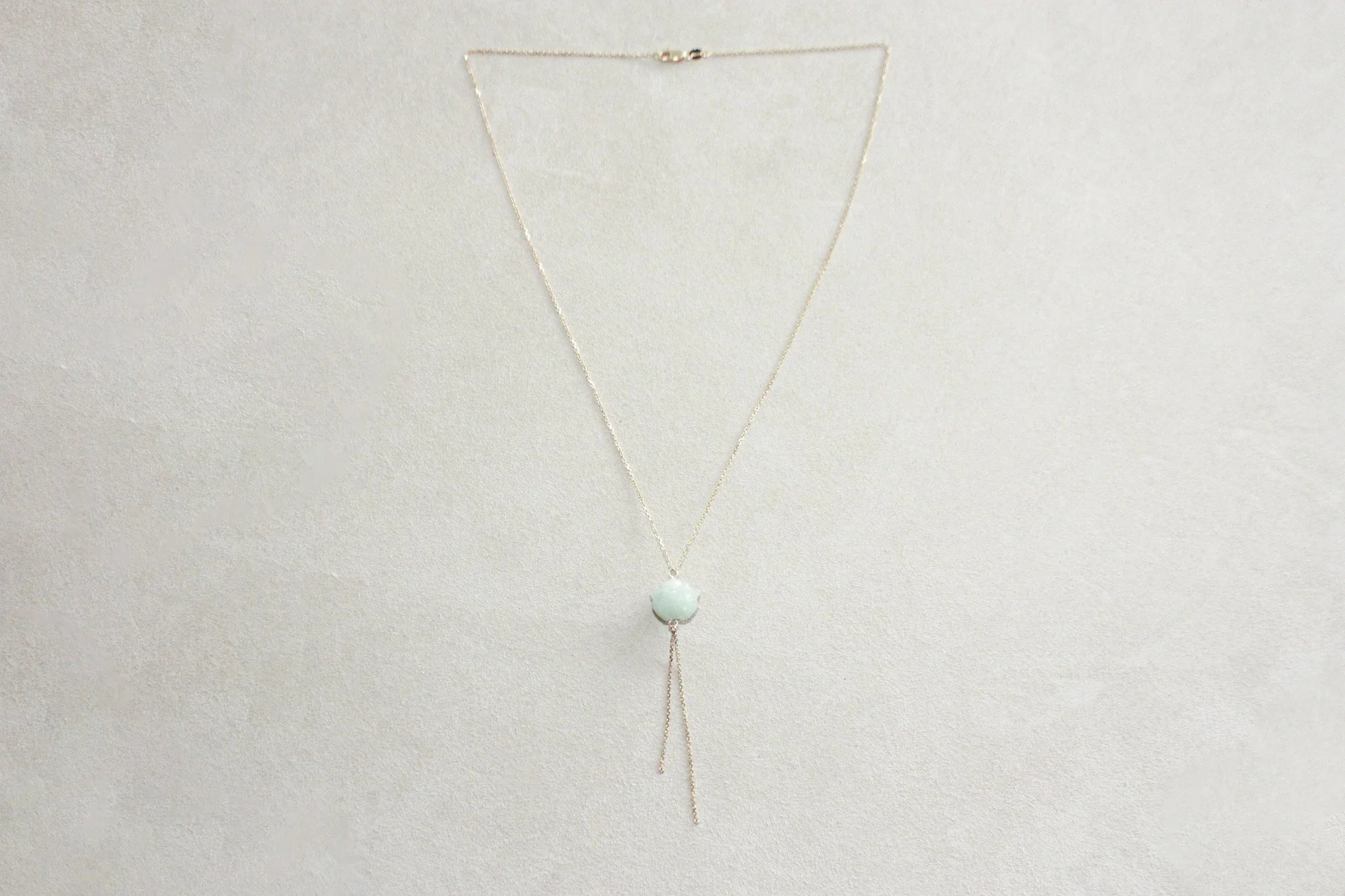 Lotus Jade Chain Necklace