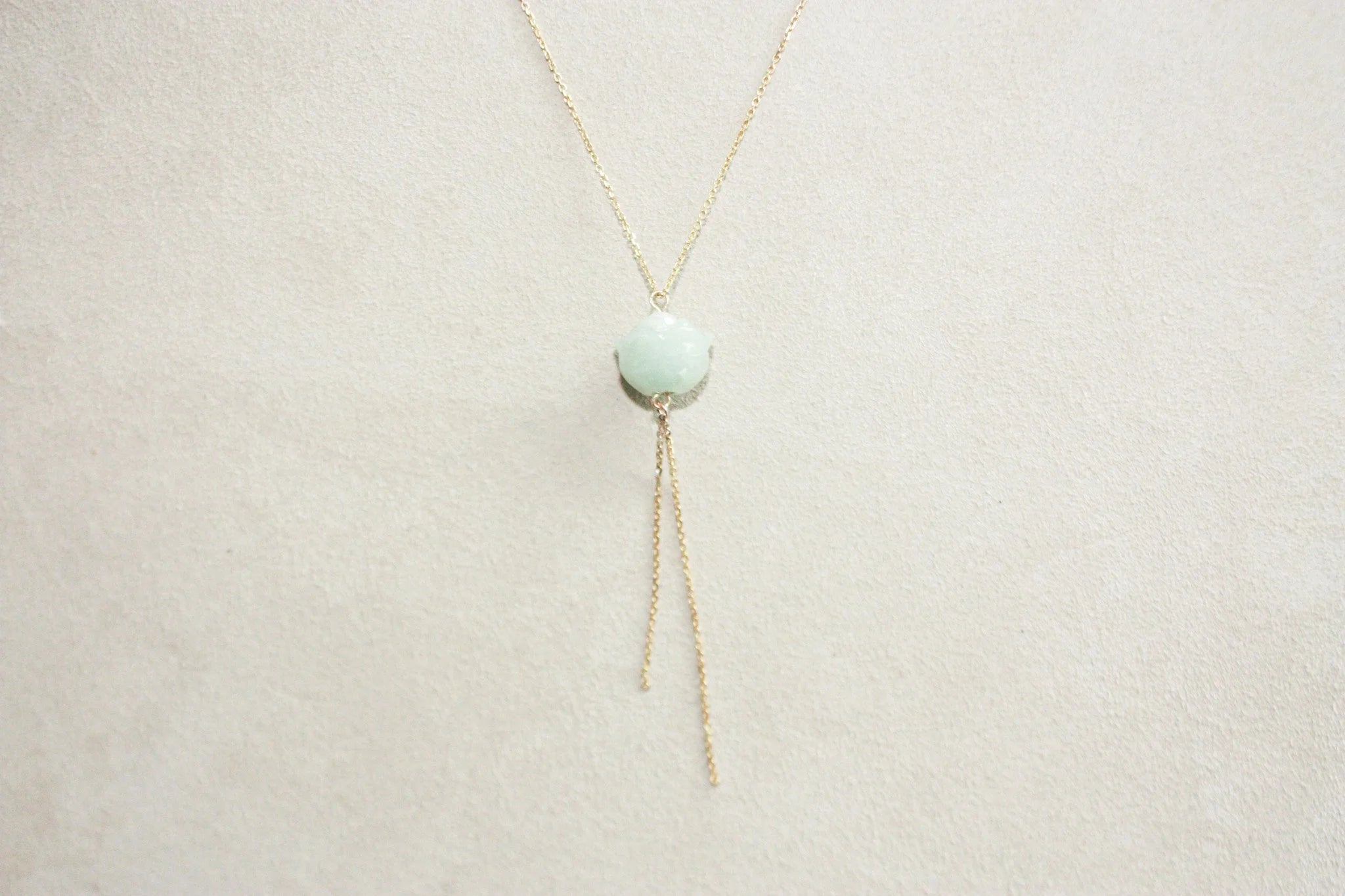 Lotus Jade Chain Necklace