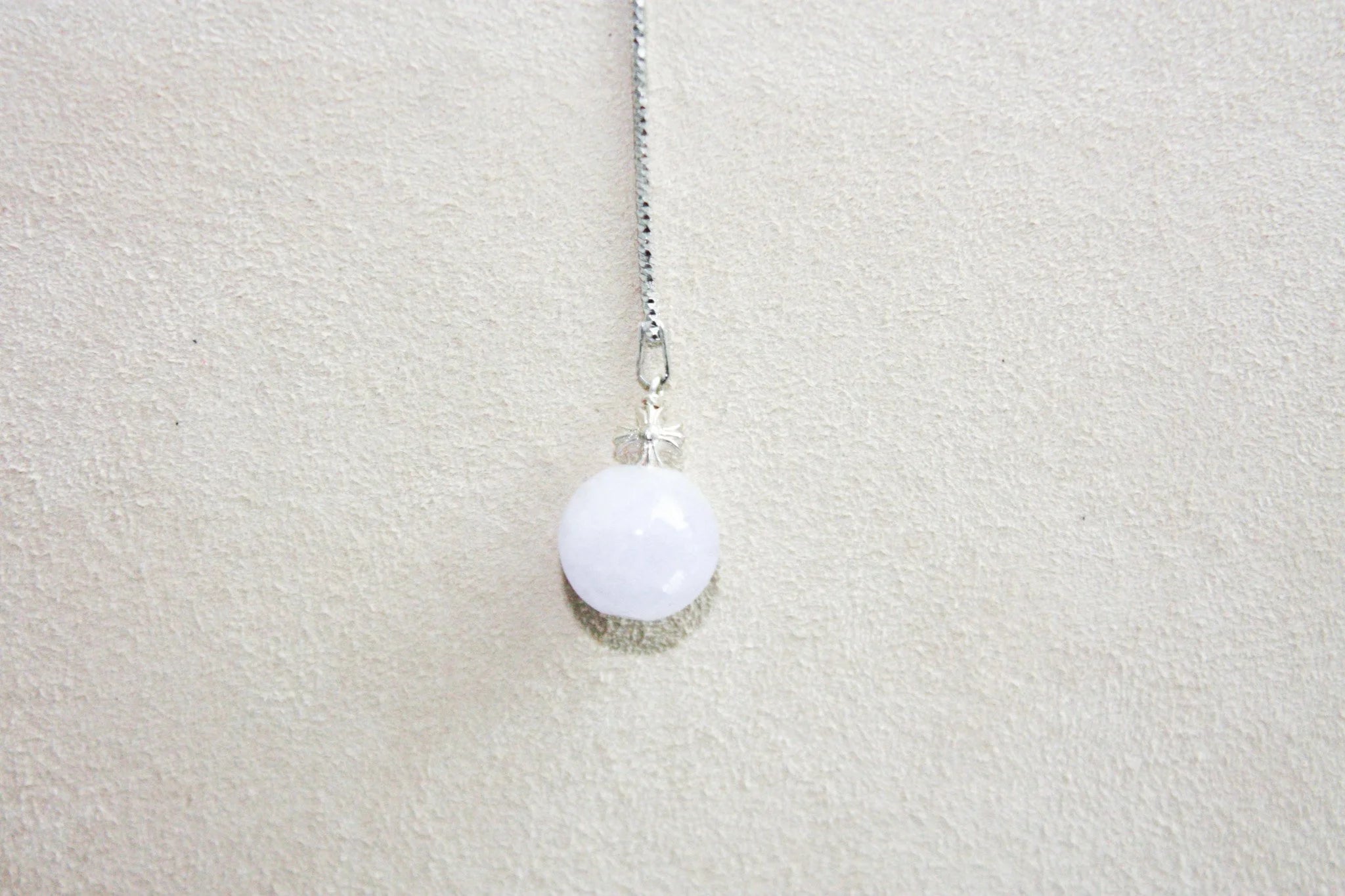 Threaded Lavender Jade Necklace